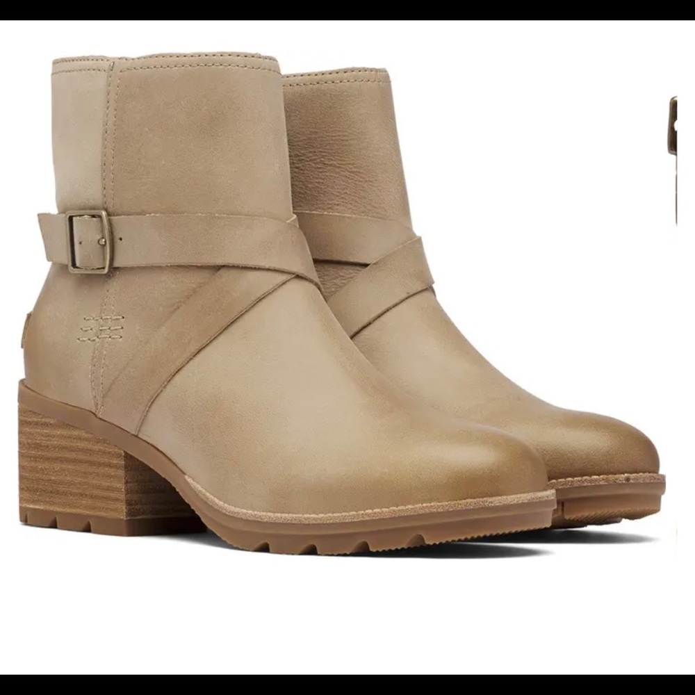 SOREL CATE LEATHERS BUCKLE WATERPROOF SANDY BOOT SIZE:9 - Picture 5 of 8